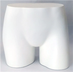 White Plastic Female Butt Hip Mannequin Leg Form