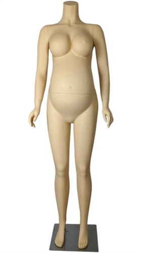Headless Fleshtone Maternity Mannequin From ZingDisplay.com