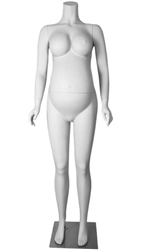 White Headless Maternity Mannequin