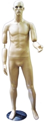 Flexible Elbows Fleshtone Mannequin - 6'2" tall
