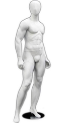 Male Mannequin in White from www.zingdisplay.com