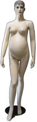 Maternity Mannequin with Realistic Face and Molded Hair