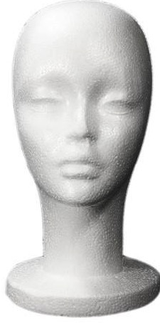 Styrofoam Head Display | Hat Display Form | head forms | hat mannequin