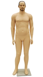 Realistic Male Mannequin with Lifelike Facial Features