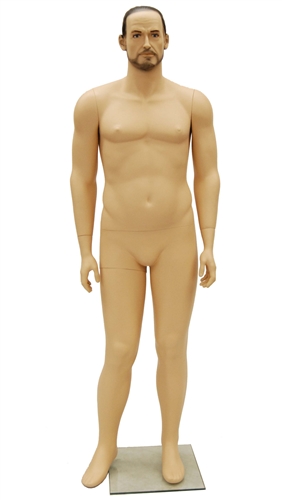 Realistic Male Mannequin with Lifelike Facial Features