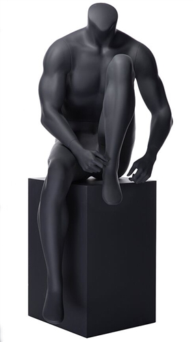Headless Matte Grey Sitting Muscular Male Mannequin | From ZingDisplay.com
Home to Over 5000 Store Display Products.