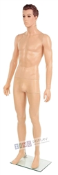Realistic Unbreakable Male Mannequin with Molded Hair