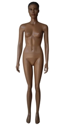 African American Female Mannequin with Molded Hair