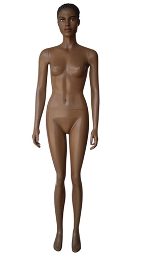 Realistic Facial Features African American Female Mannequin
