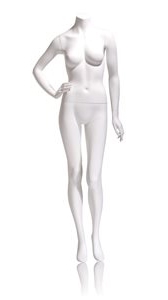 Dianna Headless Female Mannequin Right Hand On Hip Left Leg Slightly Bent P1