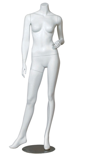 Left hand on hip female headless mannequin