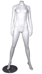 White Headless Female Mannequin with Legs Apart