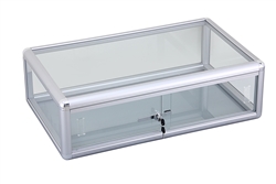Glass Countertop Display Case in Silver