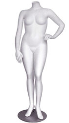 White Headless Plus Size Female Mannequin