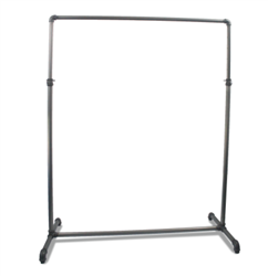 Adjustable Ballet Rack - Pipe Collection Raw Steel Finish