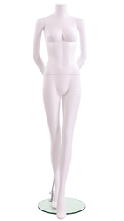 Matte White Headless Female Mannequin