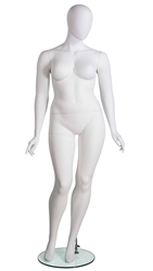 Plus Size Female Mannequin in White