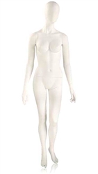 Matte White Mannequin Abstract Head Female