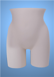 Unbreakable Female Torso Butt Panty  Form - White