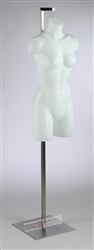 3/4 Female Mannequin Form & hanging base