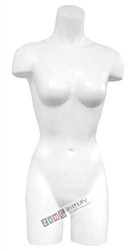 Female Countertop 3/4 Torso Form in White - Size 5/6
