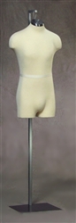Male Coat Mannequin Form Size 38 with Hanging Base