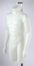 3/4 Male Torso Display Headless with Arms