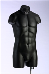Black Male Headless 3/4 Torso Display Form - Size 38