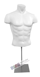 Male Torso Form with Counter Base