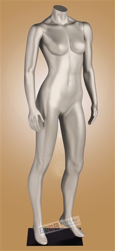 Female mannequin in unbreakable plastic. Comes with magnetic arms. Shop all of our unbreakable female mannequins at www.zingdisplay.com