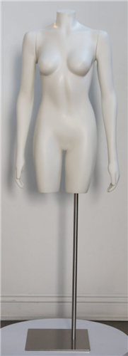 High End Size 0 Headless Female 3/4 Torso - Straight Arms
