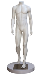 High End Toned Headless Male Mannequin - Walking - 6 Colors