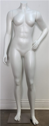 High End Athletic Headless Female Mannequin Hands on Hips - 6 Colors