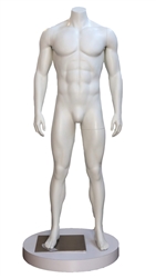 High End Toned Headless Male Mannequin - Straight Forward - 6 Colors