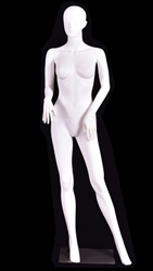 5.8 FT Unbreakable White Female Abstract Mannequin