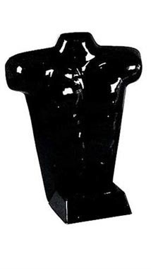 Glossy Black Plastic Male Countertop Torso Form from www.zingdisplay.com