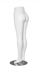 Modern Matte White Female Voluptuous Leg Form