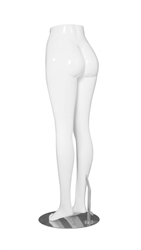 Modern Gloss White Female Leg Form - Timeless Design