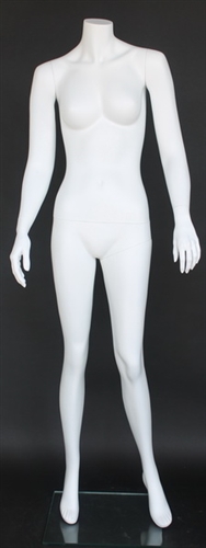 Matte White Female Headless Mannequin 5'6" Height