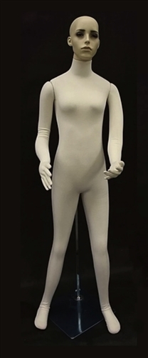 Flexible Female Mannequin with a Realistic Face
