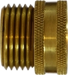 Brass Garden Hose Fitting - Swivel Adapter MGH x FGH | Hose & Fitting Supply