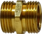 Brass Garden Hose Fitting - 3/4 MGH x 3/4 MGH | Hose & Fitting Supply
