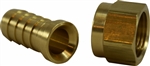Brass Hose Barb Brass Fittings - Dual 45 Degree/37 Degree Flare