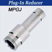 Nickel Push to Connects Hose Fittings - Plug in Reducer- Tube X Tube