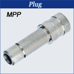 Nickel Push to Connects Hose Fittings - Plug- Stem