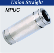 Nickel Push to Connects Hose Fittings - Union Straight- Tube X Tube