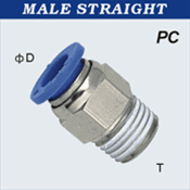 Composite Push to Connect Hose Fittings - Male Straight - Tube X NPT