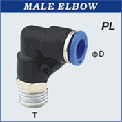 Composite Push to Connect Hose Fittings - Swivel Elbow - Tube X NPT