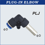 Composite Push to Connect Hose Fitting - Plug in Elbow- Stem X Tube | Hose & Fitting Supply