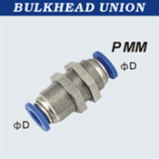 Composite Push to Connect Hose Fittings - Bulkhead Union- Tube X Tube
